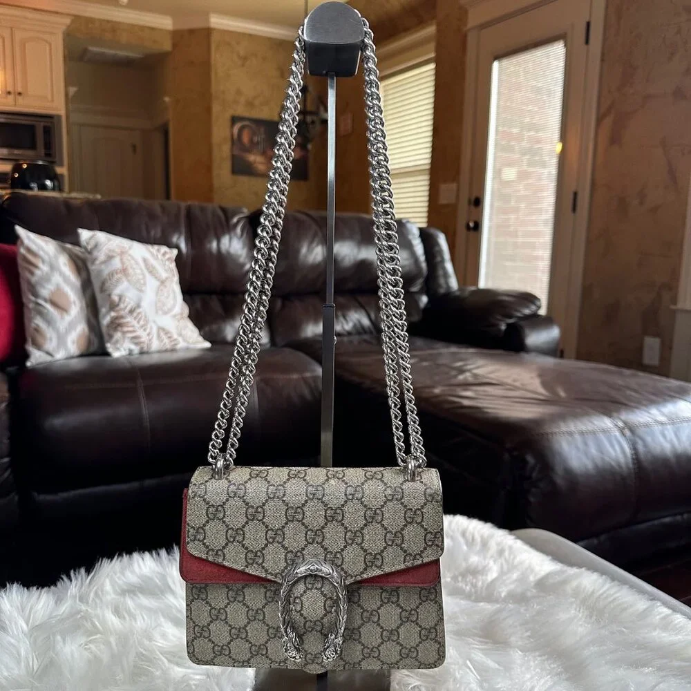 ❌SOLD❌Authentic Gucci Dionysus Mini Chain Crossbody Shoulder Bag - Picture 3 of 17